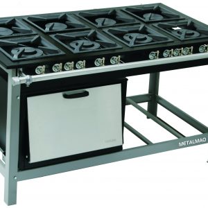 Fogão a Gás 8 Bocas 30 x 30 cm