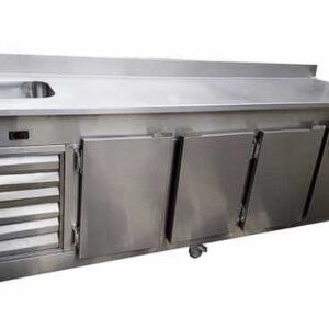Balcão Refrigerado Horizontal com Pia/Tampo Liso - 220V